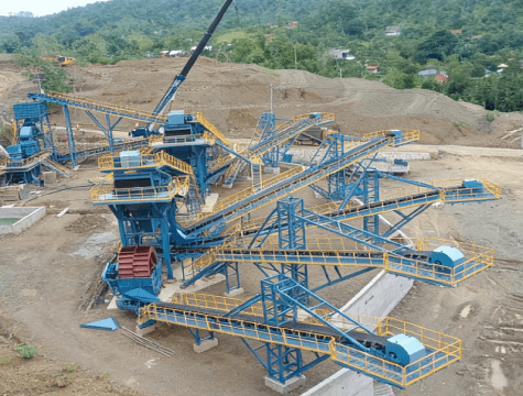 Belt Conveyor in Mining Crushing Plant. cover