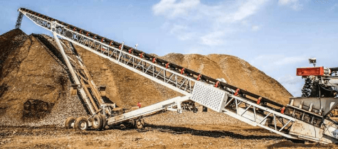 belt conveyor system layout for aggregate production.cover