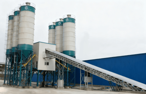 Concrete batching plant for high-quality concrete production